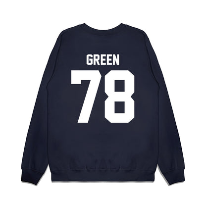 UNC - NCAA Football : Trevyon Green - Vintage Helmet Premium Crewneck Sweatshirt-1