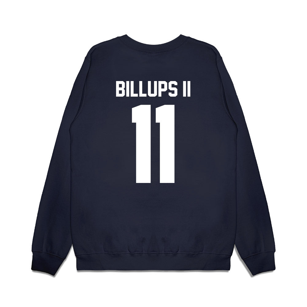 UNC - NCAA Football : Paul Billups II - Vintage Helmet Premium Crewneck Sweatshirt-1
