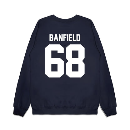 UNC - NCAA Football : Aidan Banfield - Vintage Helmet Premium Crewneck Sweatshirt-1