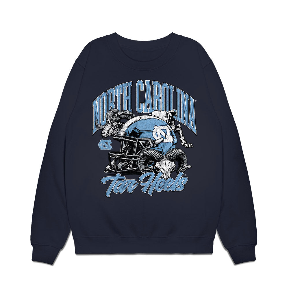 UNC - NCAA Football : Paul Billups II - Vintage Helmet Premium Crewneck Sweatshirt-0