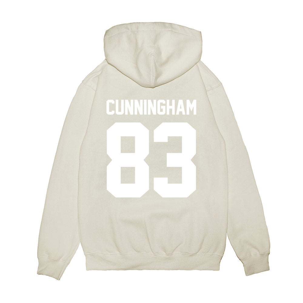 TCU - NCAA Football : Keagan Cunningham - Vintage Helmet Premium Hooded Sweatshirt-1