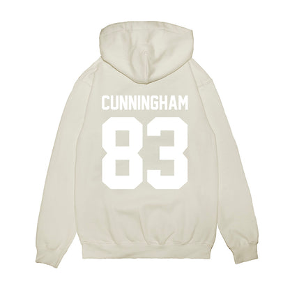 TCU - NCAA Football : Keagan Cunningham - Vintage Helmet Premium Hooded Sweatshirt-1