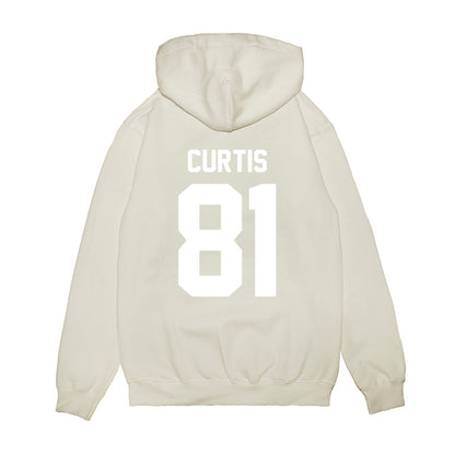 TCU - NCAA Football : Chase Curtis - Vintage Helmet Premium Hooded Sweatshirt-1