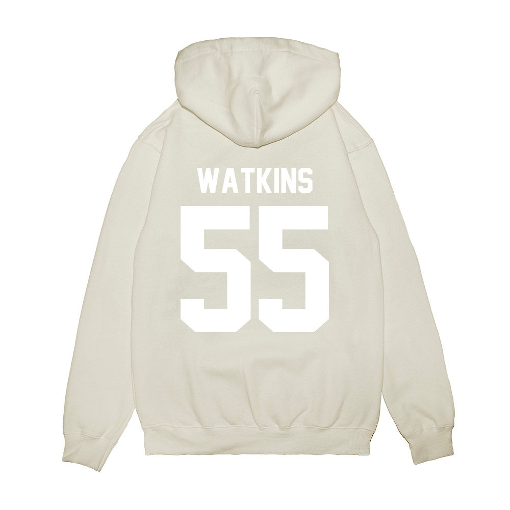 TCU - NCAA Football : Lawson Watkins - Vintage Helmet Premium Hooded Sweatshirt-1