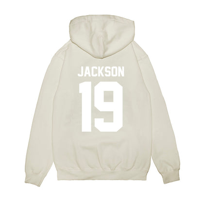 TCU - NCAA Football : Kylin Jackson - Vintage Helmet Premium Hooded Sweatshirt-1