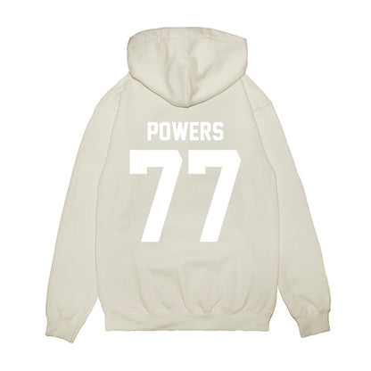 TCU - NCAA Football : Cooper Powers - Vintage Helmet Premium Hooded Sweatshirt-1