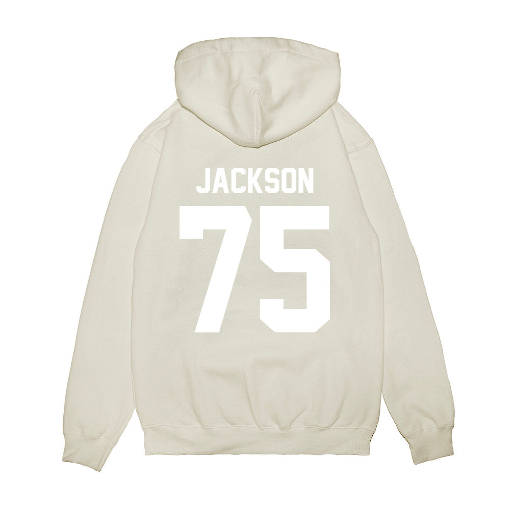 TCU - NCAA Football : Rasheed Jackson - Vintage Helmet Premium Hooded Sweatshirt-1