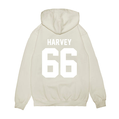 TCU - NCAA Football : Wesley Harvey - Vintage Helmet Premium Hooded Sweatshirt-1