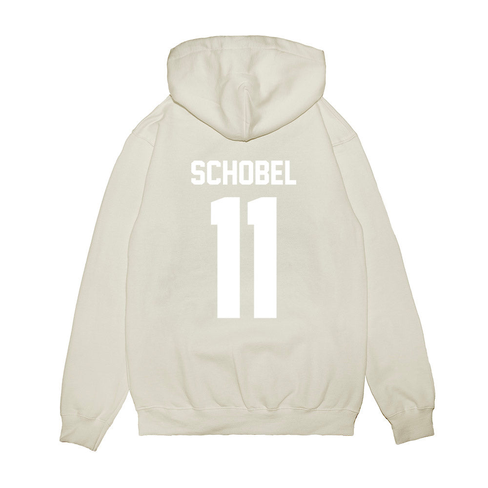 TCU - NCAA Football : Adam Schobel - Vintage Helmet Premium Hooded Sweatshirt-1