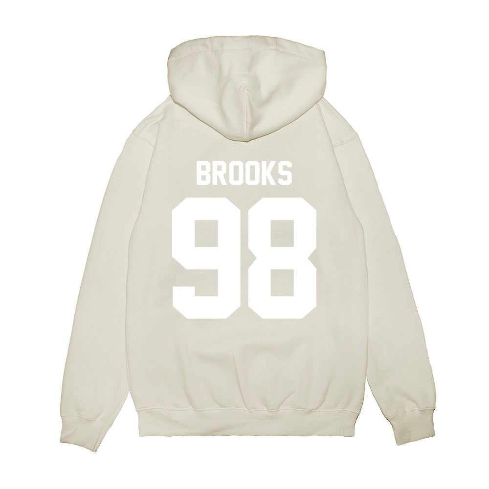 TCU - NCAA Football : Sterlin Brooks - Vintage Helmet Premium Hooded Sweatshirt-1