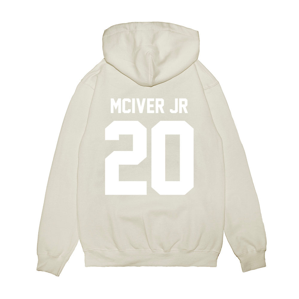 TCU - NCAA Football : Jevon McIver Jr - Vintage Helmet Premium Hooded Sweatshirt-1