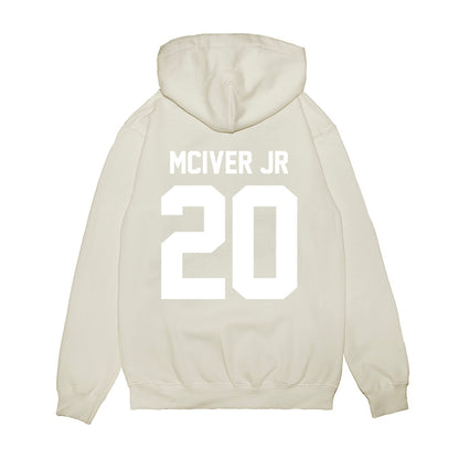 TCU - NCAA Football : Jevon McIver Jr - Vintage Helmet Premium Hooded Sweatshirt-1