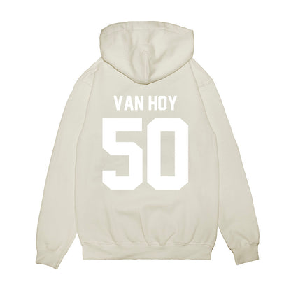 TCU - NCAA Football : Witten Van Hoy - Vintage Helmet Premium Hooded Sweatshirt-1