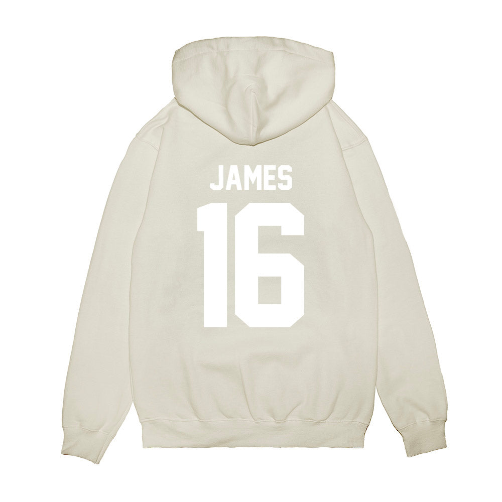 TCU - NCAA Football : Braylon James - Vintage Helmet Premium Hooded Sweatshirt-1