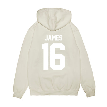 TCU - NCAA Football : Braylon James - Vintage Helmet Premium Hooded Sweatshirt-1