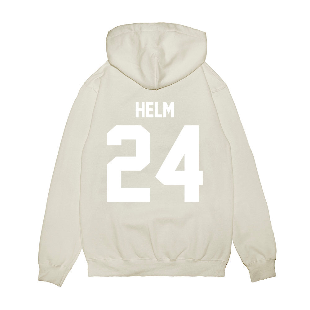 TCU - NCAA Football : Avery Helm - Vintage Helmet Premium Hooded Sweatshirt-1