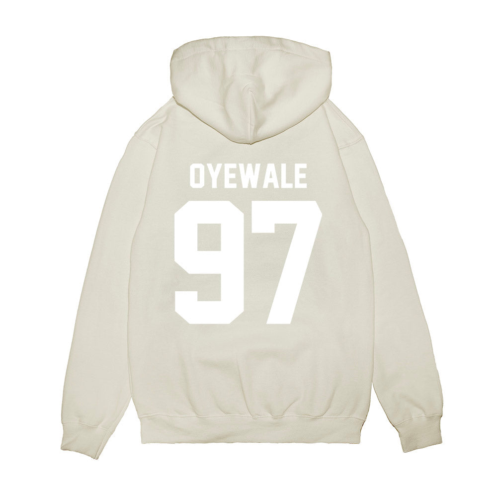 TCU - NCAA Football : Paul Oyewale - Vintage Helmet Premium Hooded Sweatshirt-1