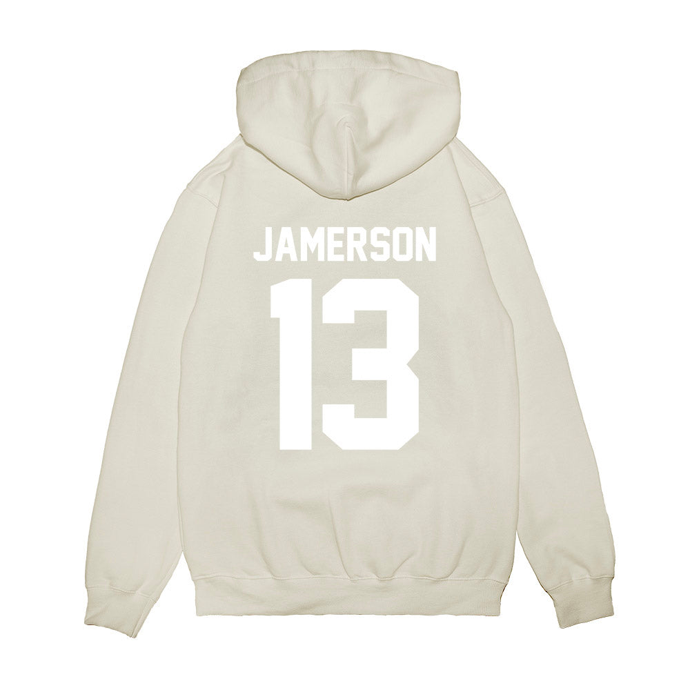 TCU - NCAA Football : Cam Jamerson - Vintage Helmet Premium Hooded Sweatshirt-1