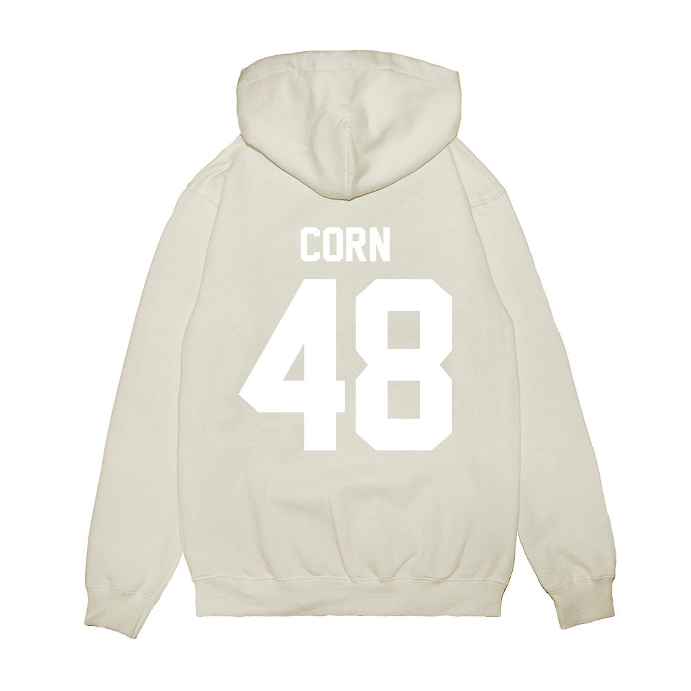 TCU - NCAA Football : Anders Corn - Vintage Helmet Premium Hooded Sweatshirt-1