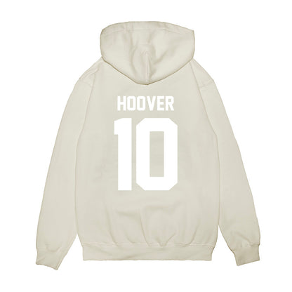 TCU - NCAA Football : Josh Hoover - Vintage Helmet Premium Hooded Sweatshirt-1