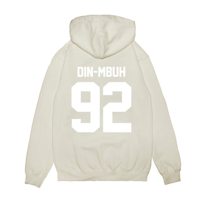 TCU - NCAA Football : Ansel Din-Mbuh - Vintage Helmet Premium Hooded Sweatshirt-1