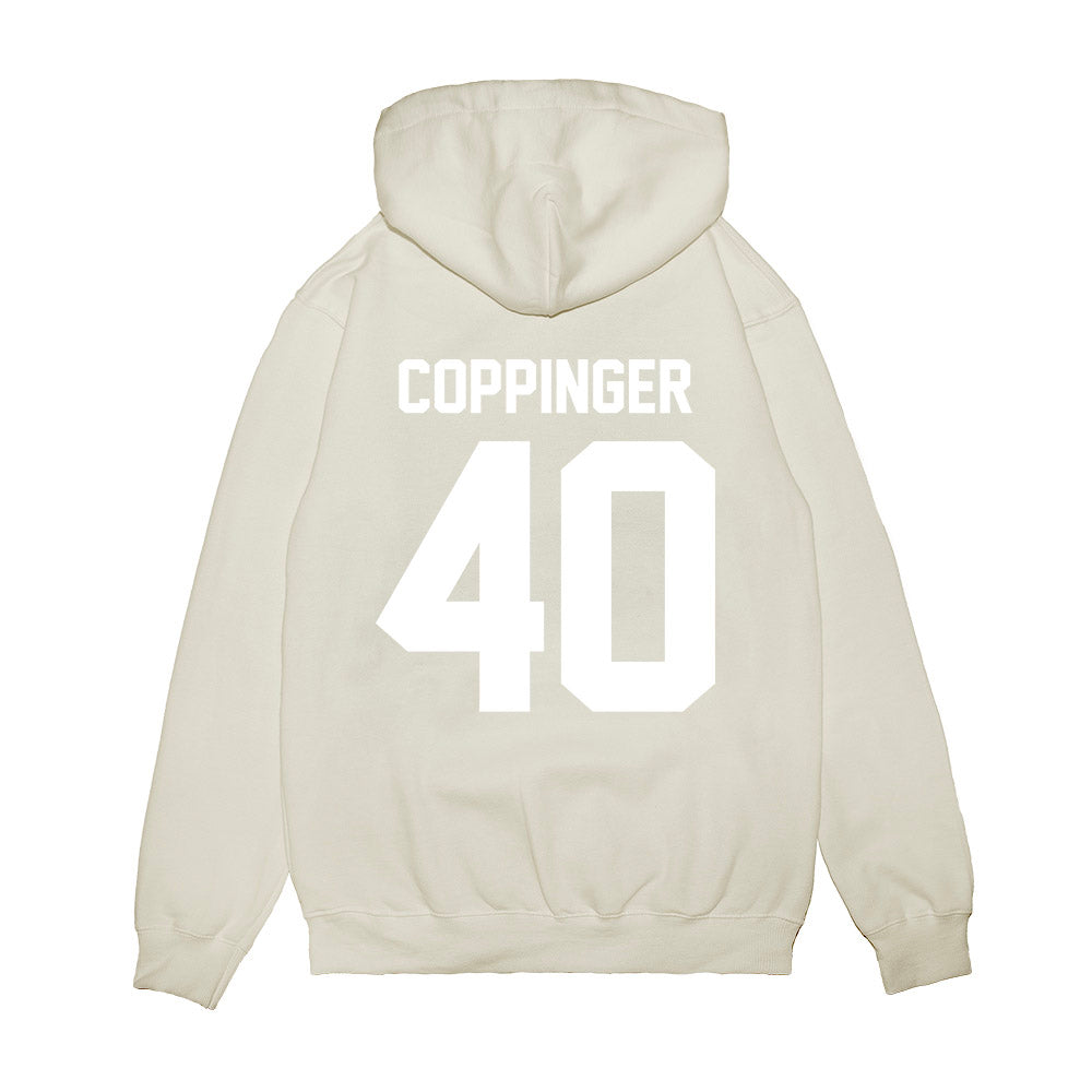 TCU - NCAA Football : Thomas Coppinger - Vintage Helmet Premium Hooded Sweatshirt-1