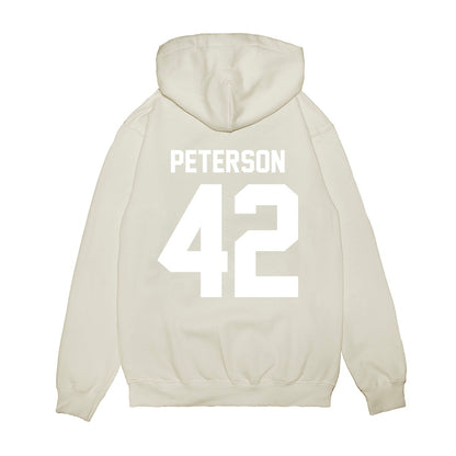 TCU - NCAA Football : Sebastian Peterson - Vintage Helmet Premium Hooded Sweatshirt-1