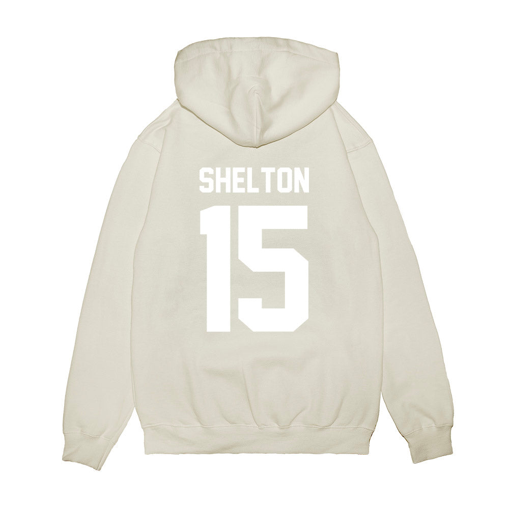 TCU - NCAA Football : Terry Shelton - Vintage Helmet Premium Hooded Sweatshirt-1