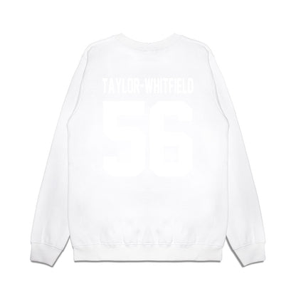 TCU - NCAA Football : Benjamin Taylor-Whitfield - Vintage Helmet Premium Crewneck Sweatshirt-1