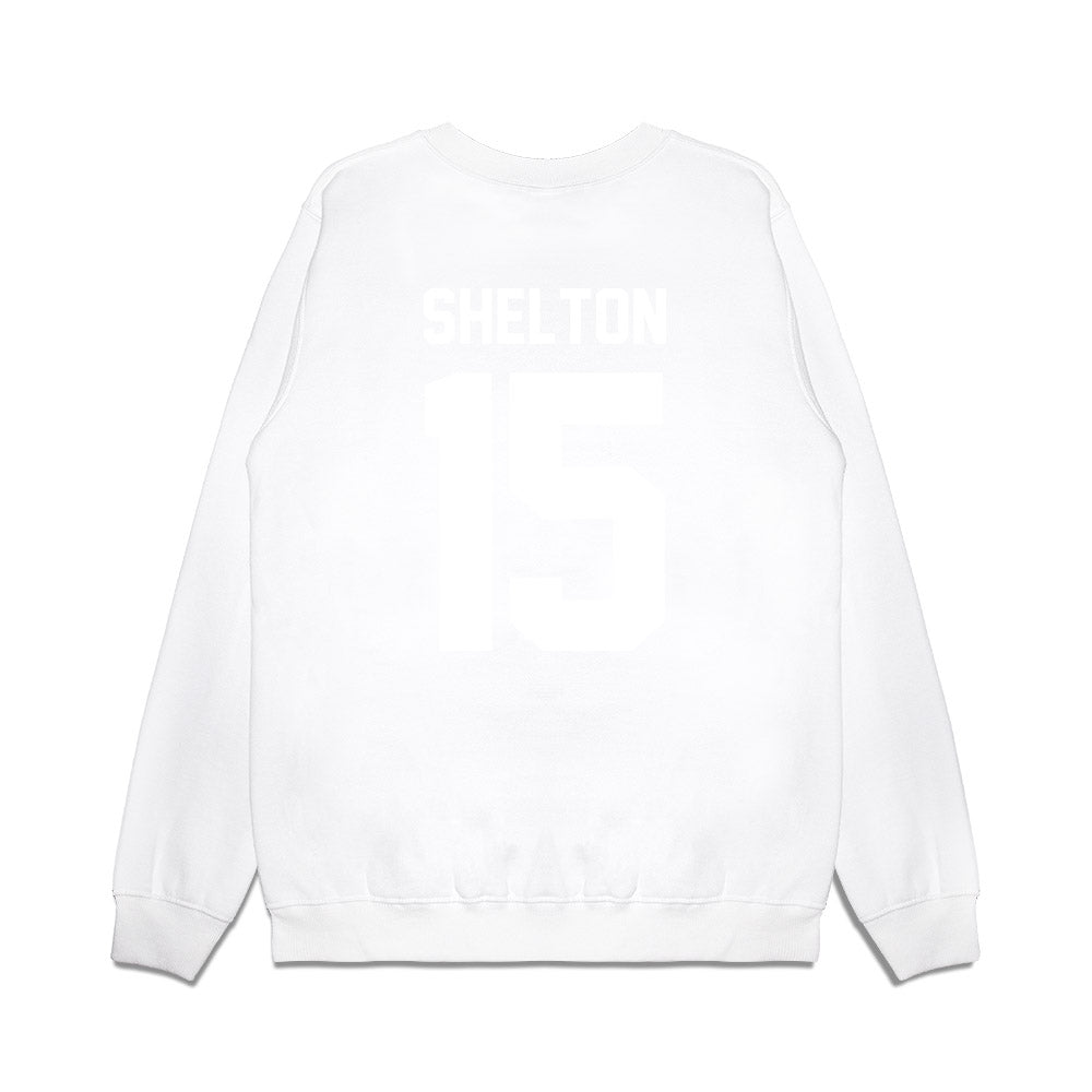 TCU - NCAA Football : Terry Shelton - Vintage Helmet Premium Crewneck Sweatshirt-1