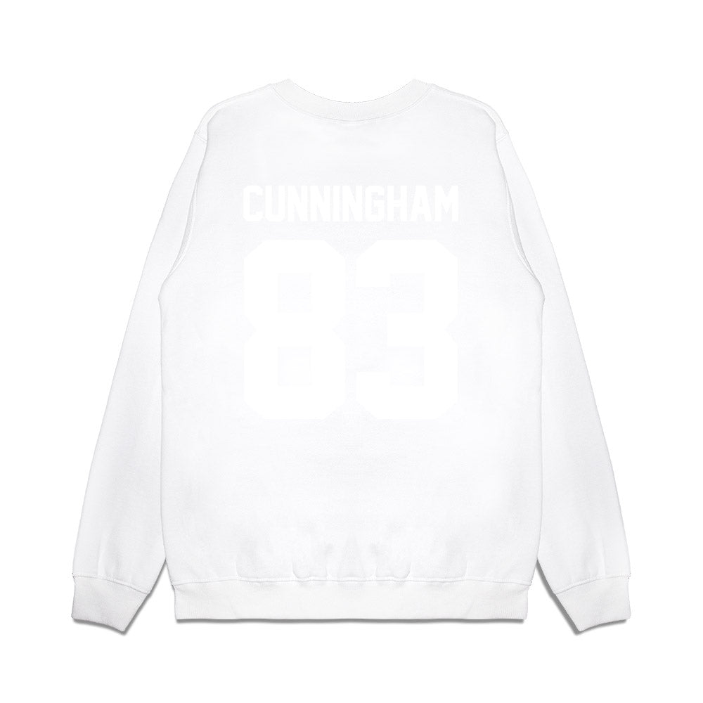 TCU - NCAA Football : Keagan Cunningham - Vintage Helmet Premium Crewneck Sweatshirt-1