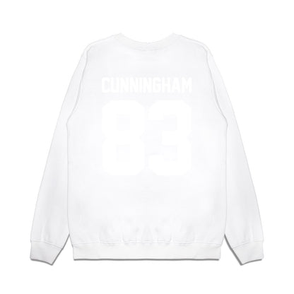 TCU - NCAA Football : Keagan Cunningham - Vintage Helmet Premium Crewneck Sweatshirt-1