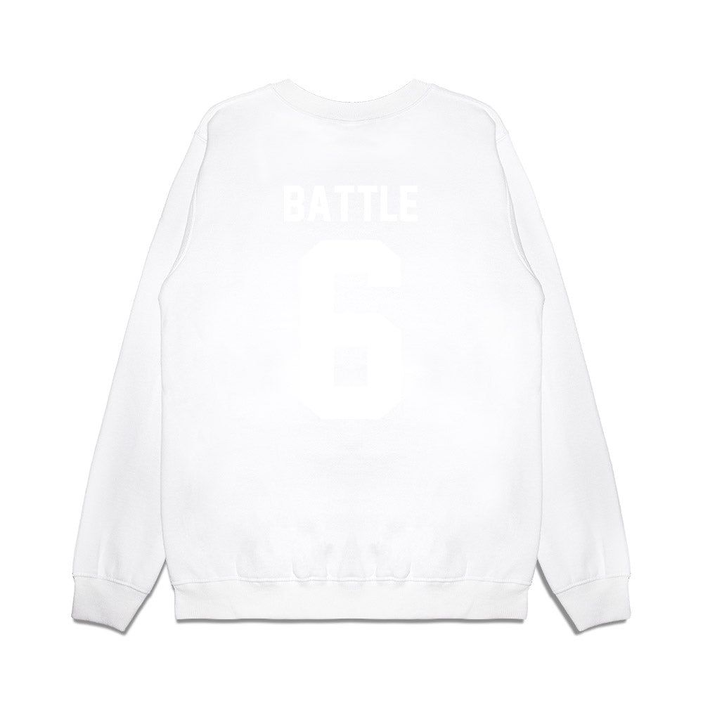 TCU - NCAA Football : Trent Battle - Vintage Helmet Premium Crewneck Sweatshirt-1