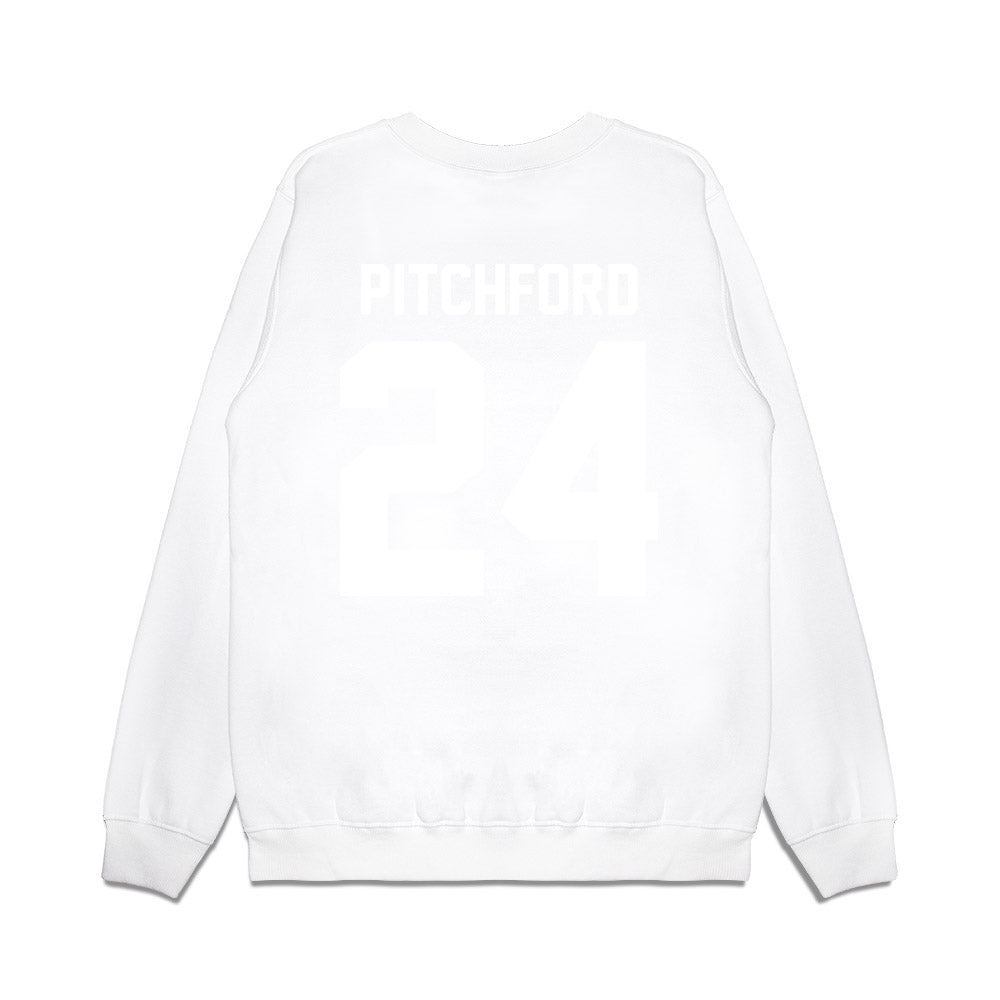 TCU - NCAA Football : Joe Pitchford - Vintage Helmet Premium Crewneck Sweatshirt-1