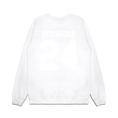 TCU - NCAA Football : Joe Pitchford - Vintage Helmet Premium Crewneck Sweatshirt-1