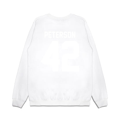 TCU - NCAA Football : Sebastian Peterson - Vintage Helmet Premium Crewneck Sweatshirt-1