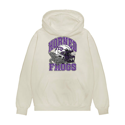 TCU - NCAA Football : Ryan Yaites - Vintage Helmet Premium Hooded Sweatshirt-0