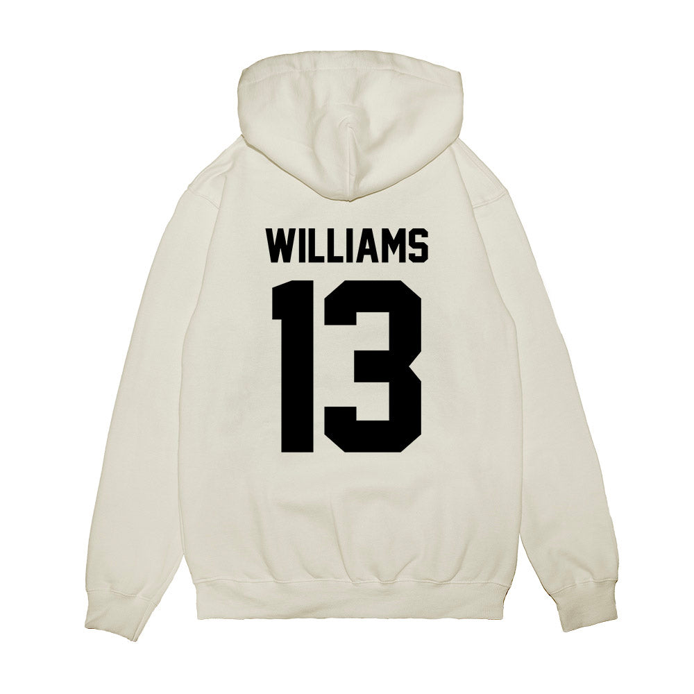 Georgia - NCAA Football : Tyler Williams - Vintage Helmet Premium Hooded Sweatshirt-1