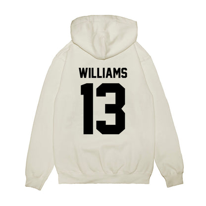 Georgia - NCAA Football : Tyler Williams - Vintage Helmet Premium Hooded Sweatshirt-1