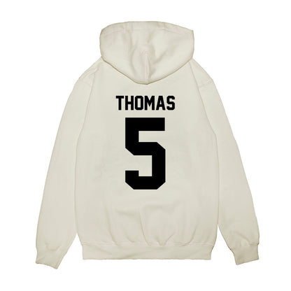Georgia - NCAA Football : Noah Thomas - Vintage Helmet Premium Hooded Sweatshirt-1