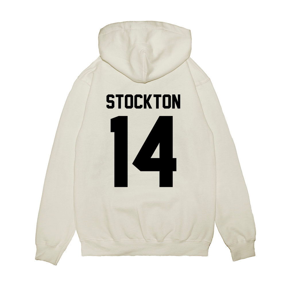 Georgia - NCAA Football : Gunner Stockton - Vintage Helmet Premium Hooded Sweatshirt-1