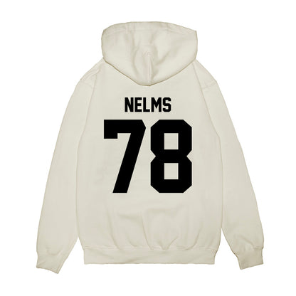 Georgia - NCAA Football : Tate Nelms - Vintage Helmet Premium Hooded Sweatshirt-1