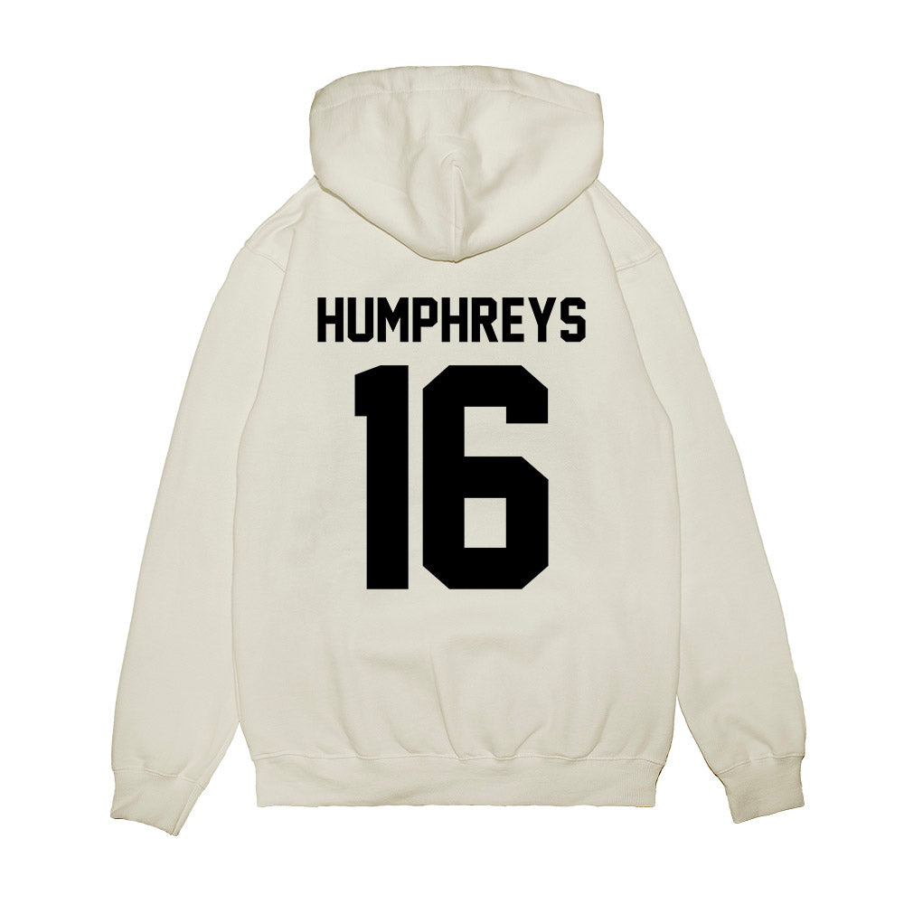 Georgia - NCAA Football : London Humphreys - Vintage Helmet Premium Hooded Sweatshirt-1