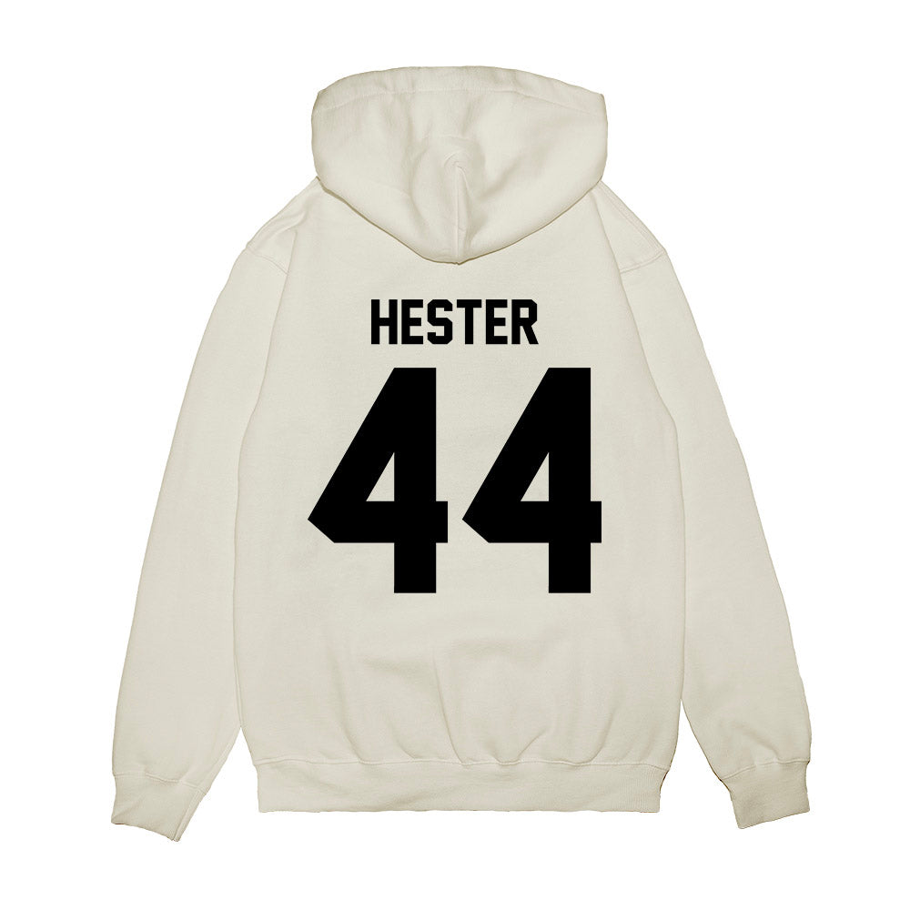 Georgia - NCAA Football : Patrick Hester - Vintage Helmet Premium Hooded Sweatshirt-1