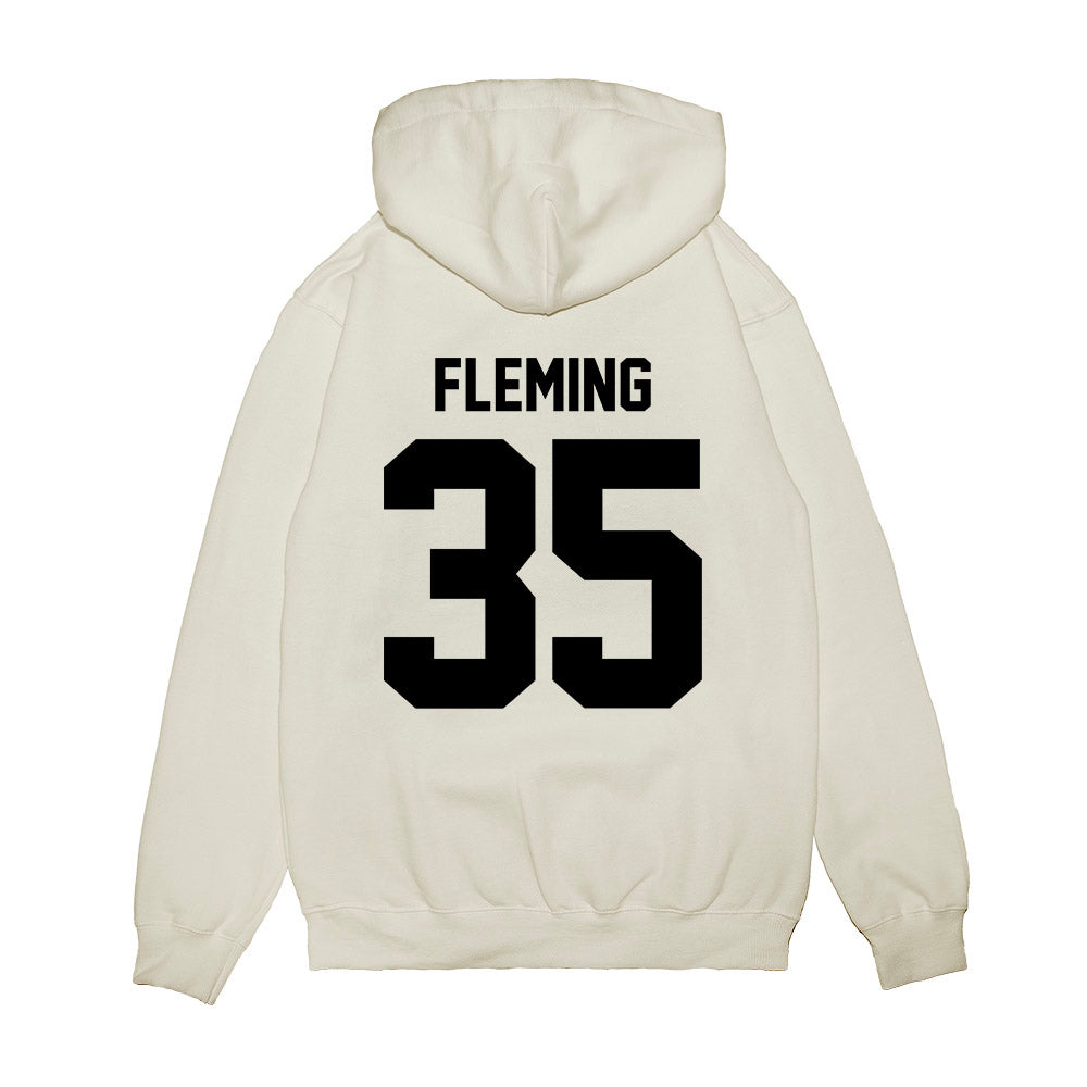Georgia - NCAA Football : Jacob Fleming - Vintage Helmet Premium Hooded Sweatshirt-1