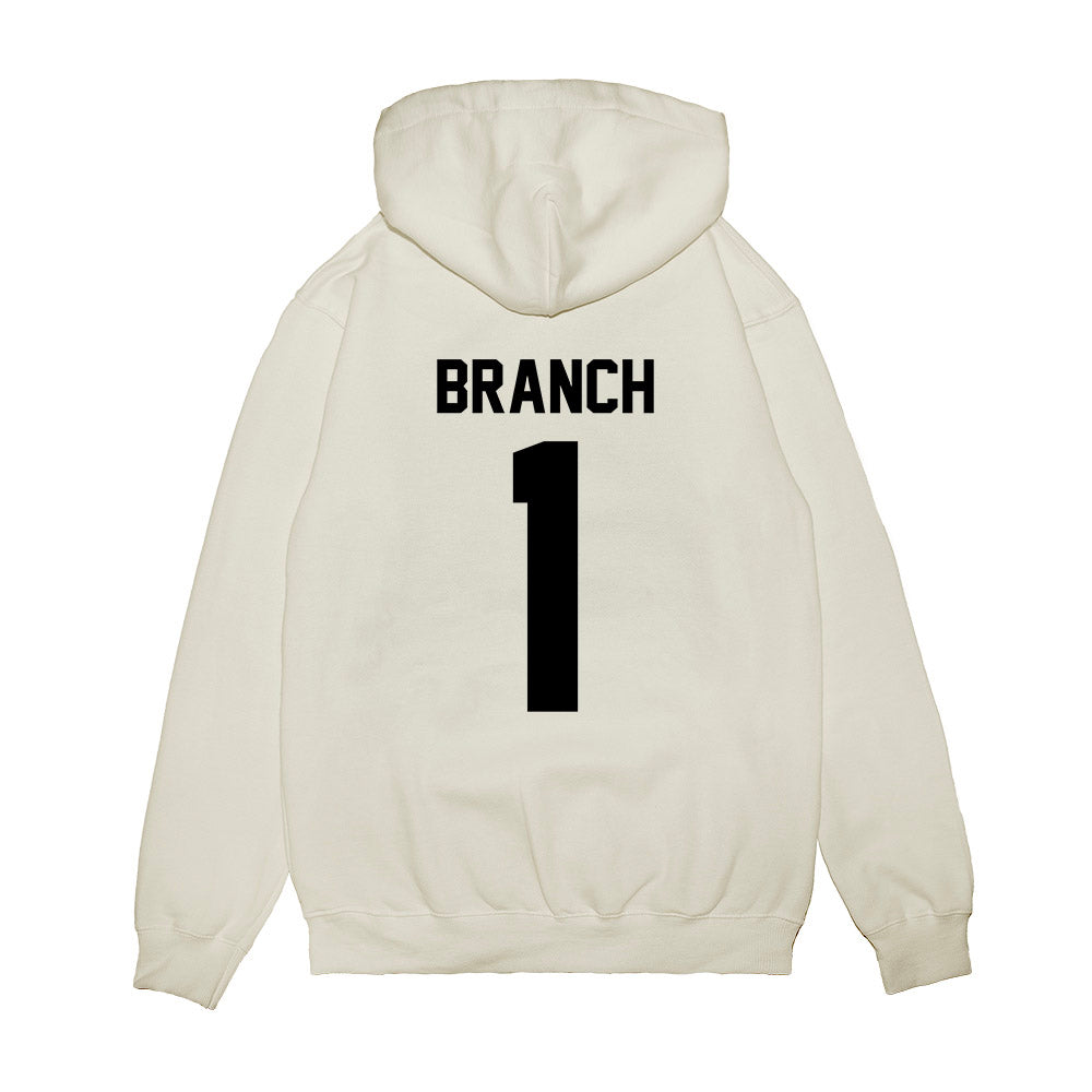 Georgia - NCAA Football : Zachariah Branch - Vintage Helmet Premium Hooded Sweatshirt-1