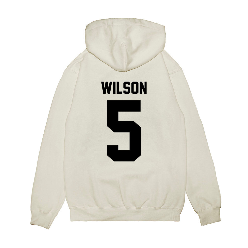 Georgia - NCAA Football : Raylen Wilson - Vintage Helmet Premium Hooded Sweatshirt-1