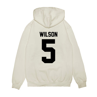 Georgia - NCAA Football : Raylen Wilson - Vintage Helmet Premium Hooded Sweatshirt-1