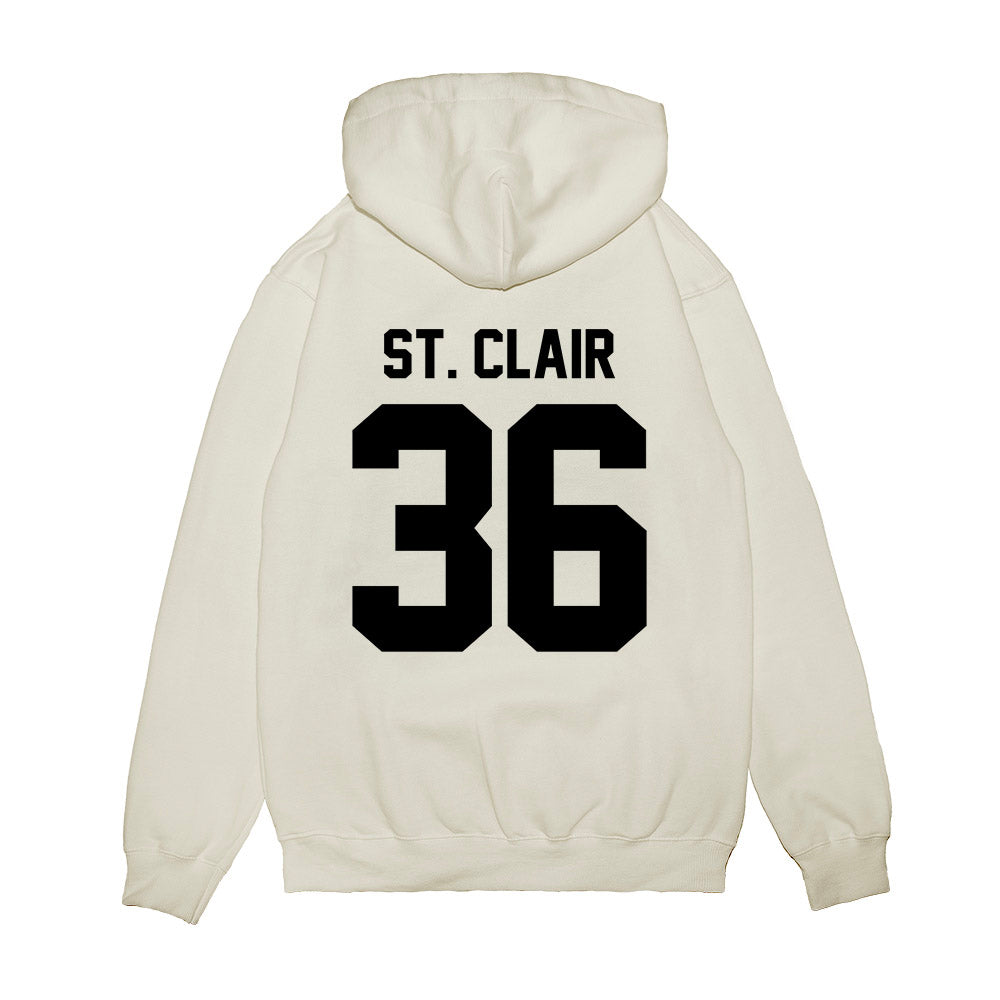 Georgia - NCAA Football : Jackson St. Clair - Vintage Helmet Premium Hooded Sweatshirt-1