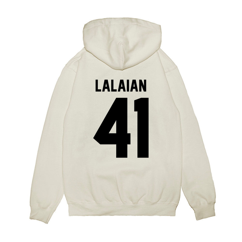 Georgia - NCAA Football : David Lalaian - Vintage Helmet Premium Hooded Sweatshirt-1